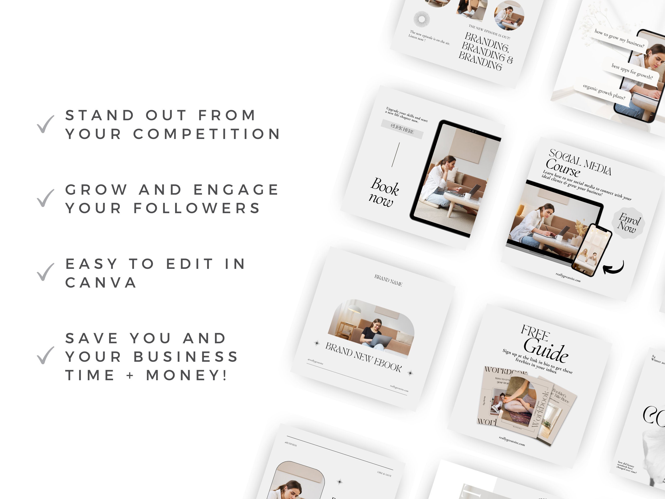Coaching Instagram Post Templates Coaching Business Social Media ...