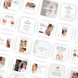 Brow Tech Instagram Templates: PMU & Brow Lamination (editable Canva ...
