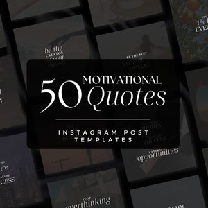 50 Instagram Quotes Templates Motivational Quotes Editable Instagram Quotes Templates Canva Editable Positive Affirmations Templates