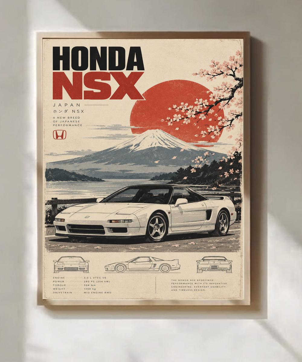 Honda Nsx Art 24x36 - Etsy