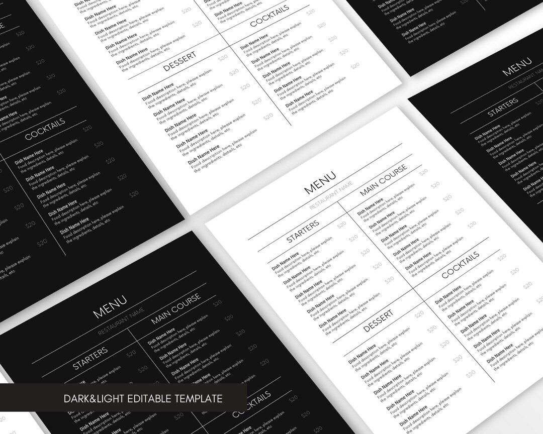 Bar Menu Template Menu Card Printable Restaurant Menu Template bar-menu-template-menu-card-printable-restaurant-menu-template