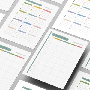 Printable Grocery Menu planner and Grocery List, Simply Weekly Meal Planner, Grocery Shopping List Printable, Weekly Meal planner Notes
