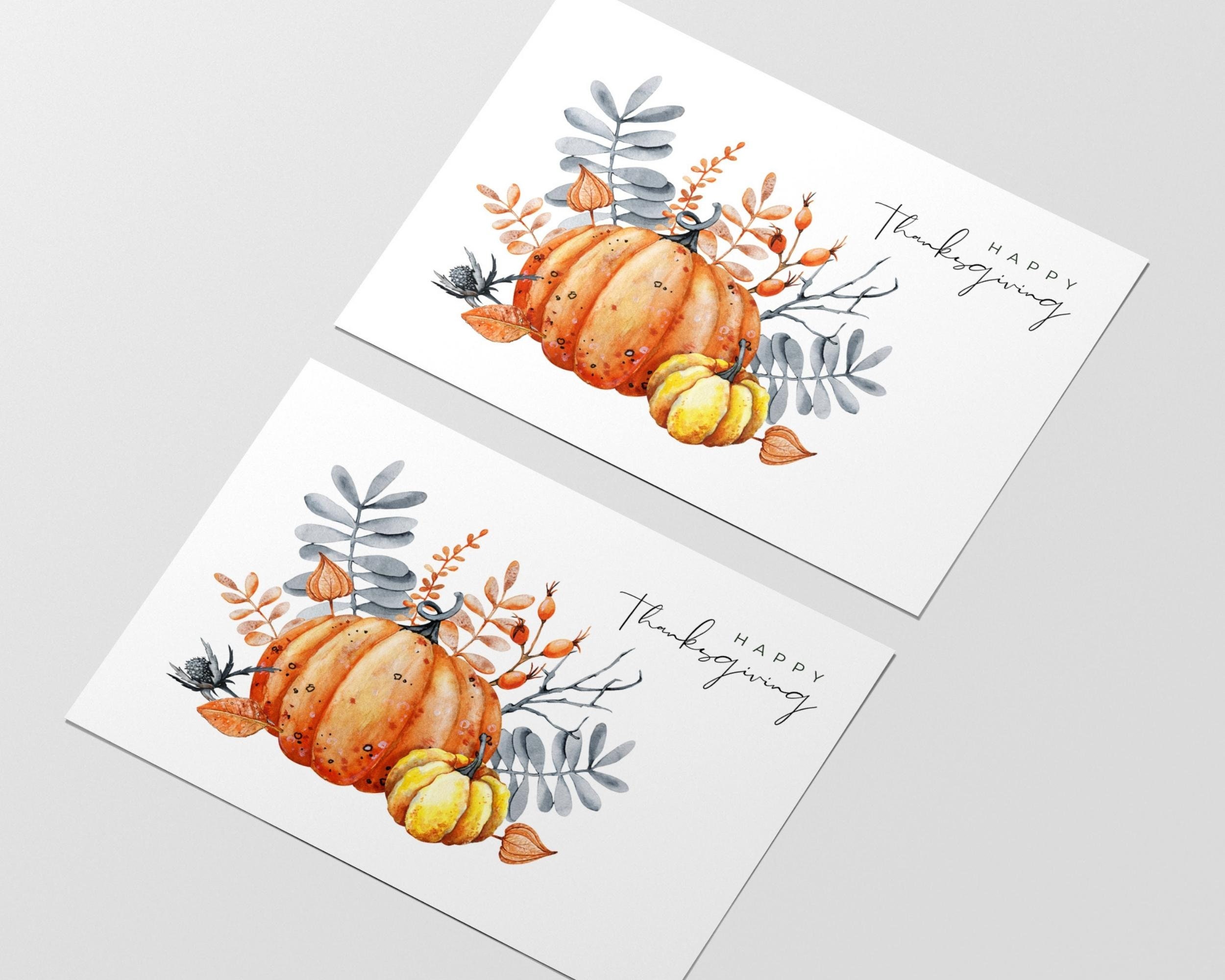 Thanksgiving Card Printable , Happy Thanksgiving Card, Fall Greeting ...