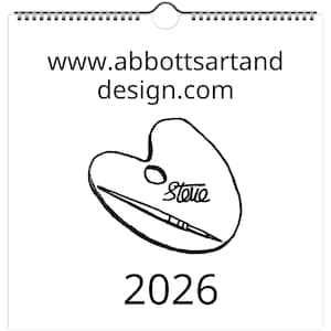 2026 Wall Calendar - Unique Art Calendar