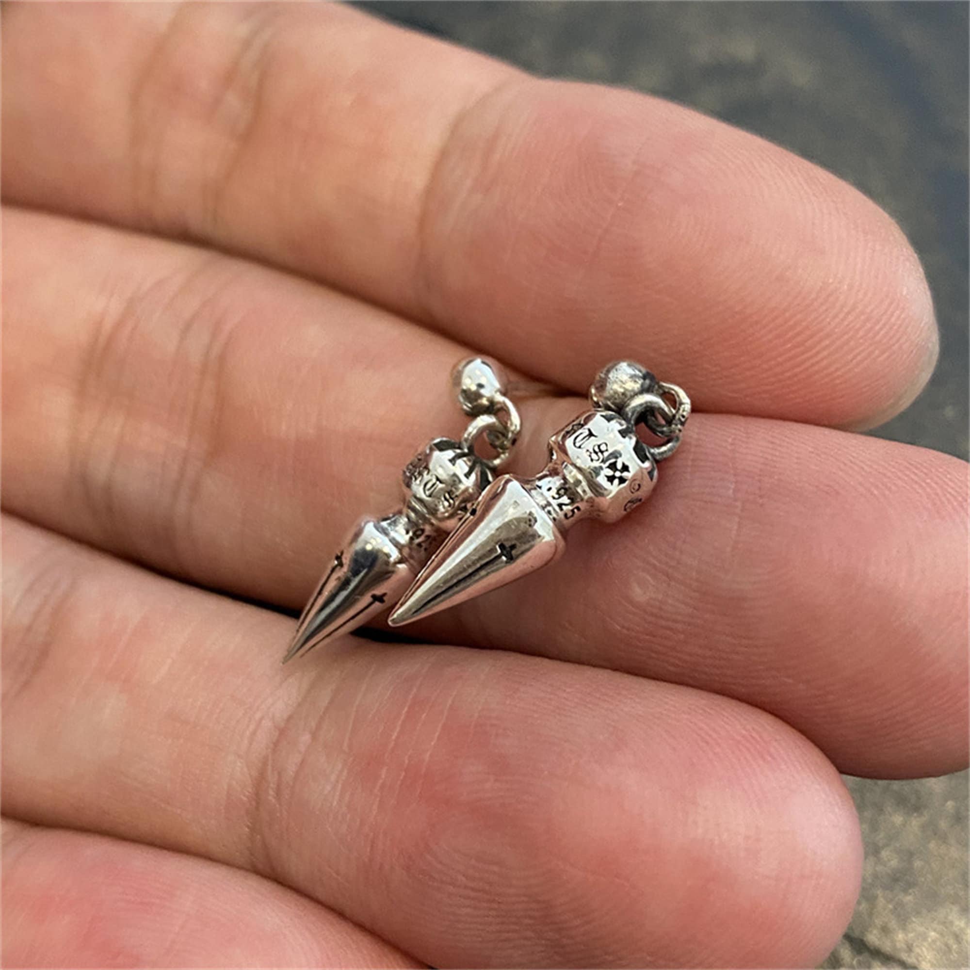 Chrome hearts clearance spike earring