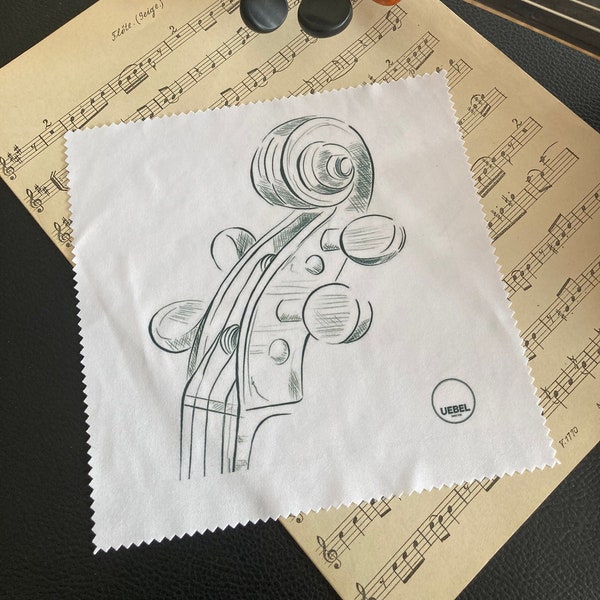 Gift for Violinist, Personalized Cleaning Cloth, Polishing Cloth for Violin, Care Cloth for Violin, String Instruments, Lacquer Care