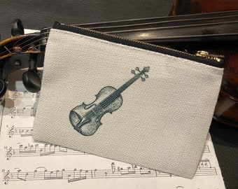 Small bag for colophony violin, gift for violin teacher, gift for violinist, wallet, utensilo violinist, pencil case music