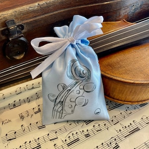 Violin lavender scented bag for the violin case lavender scent lavender pillow gift violin
