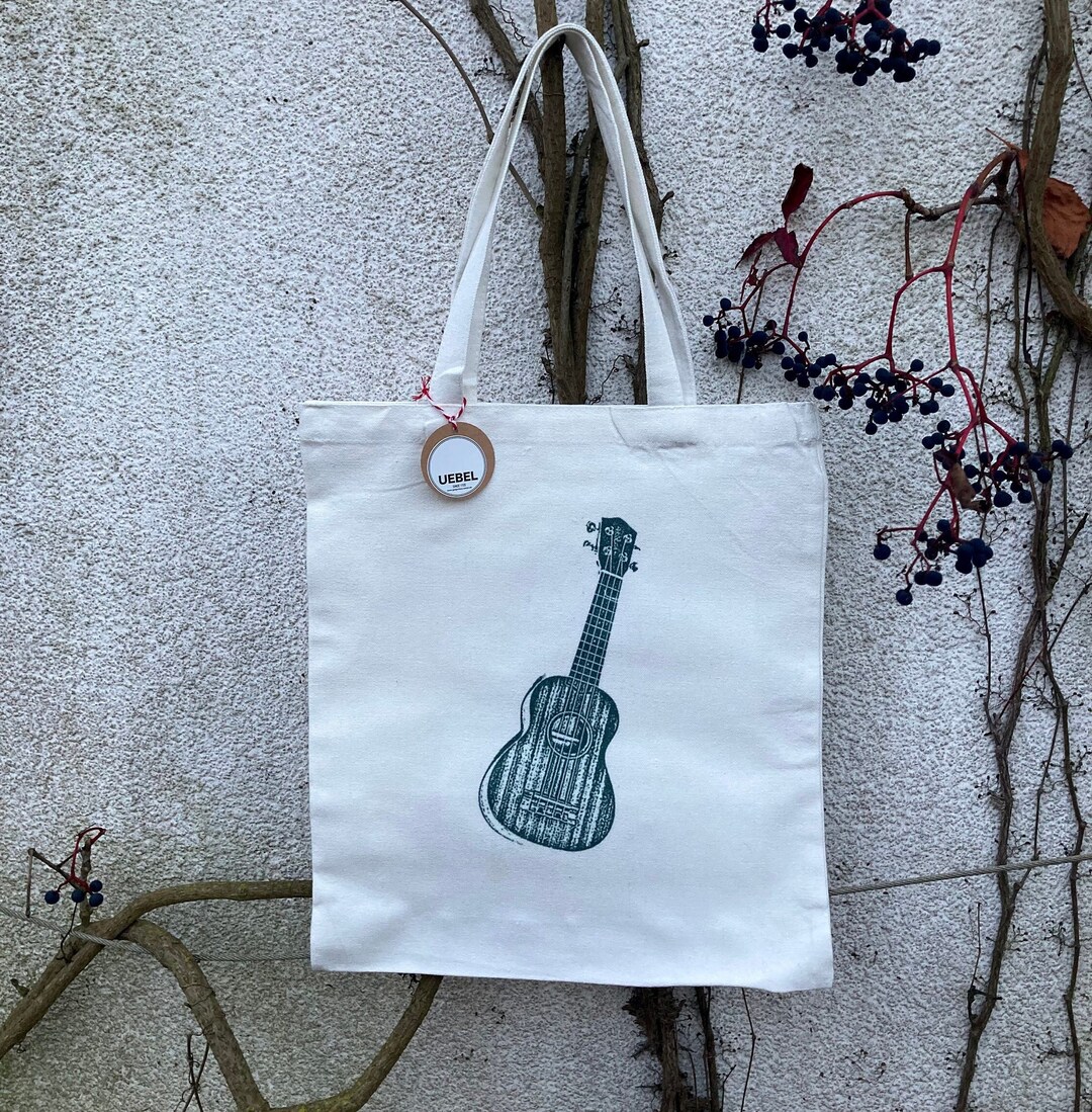 Ukulele Bag Customizable, Ukulele Tote Bag, Ukulele Music Bag, Fabric