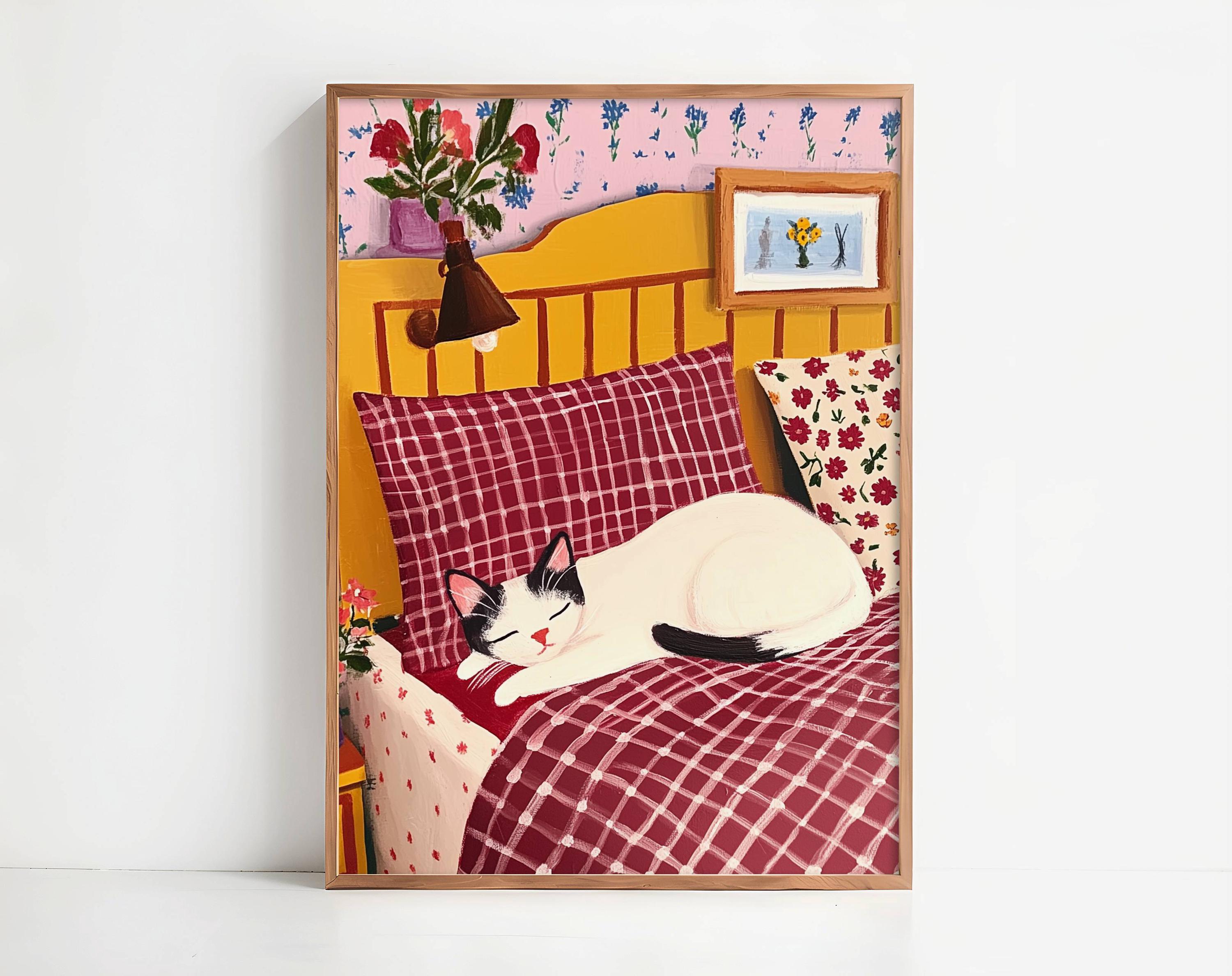 Motif Mural Matelassé ZINKER Le CHAT - 24x32 Cm - Décoration Murale Gypsy Cutouts 1998