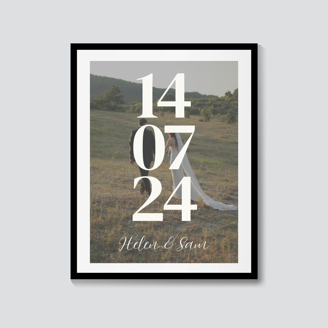 Important Date Print | Personalized Digital Date Print, Custom Date ...
