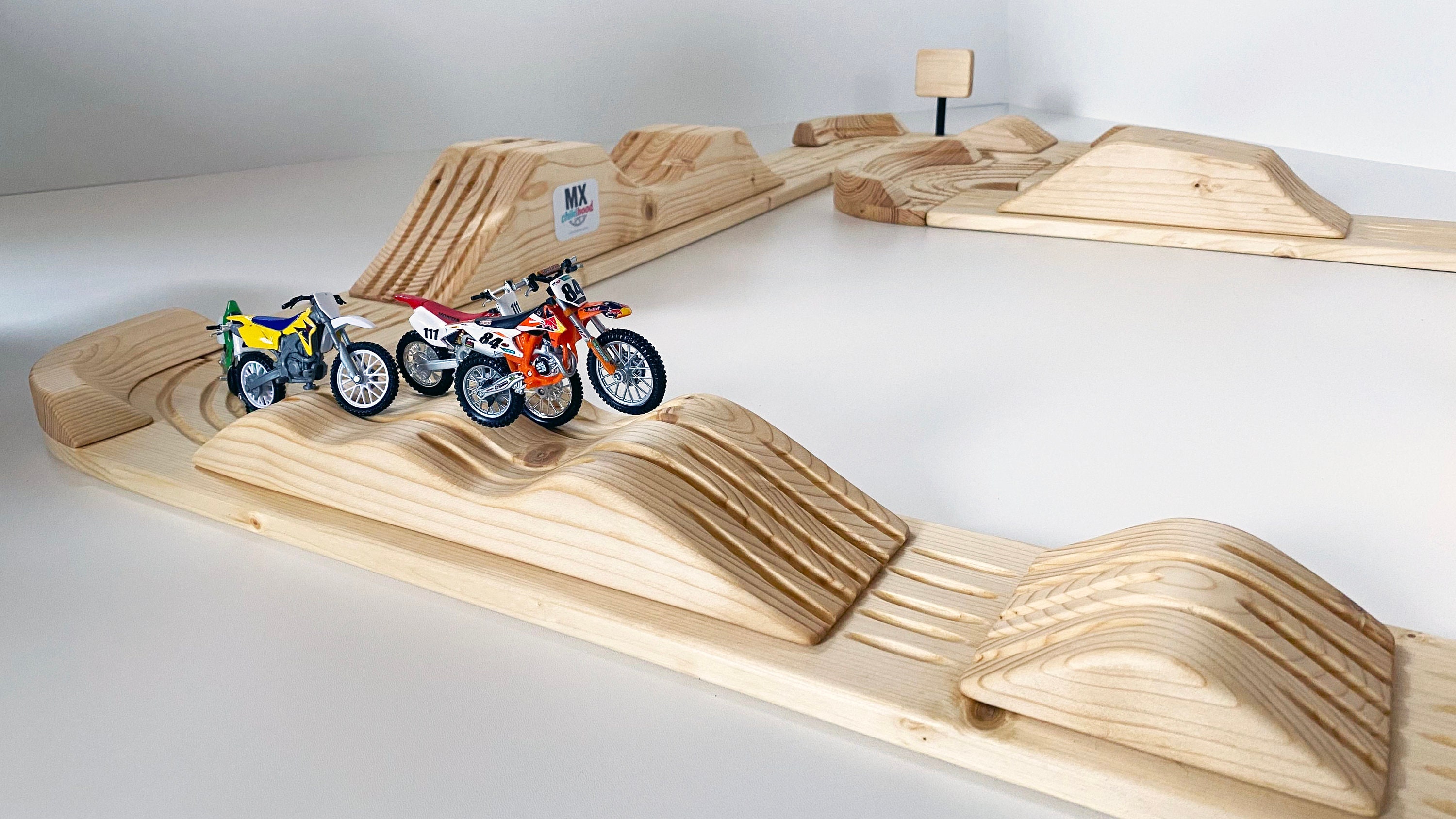 Large Dirt Bike Racing Track / Wooden Motocross Track / Motocross Kids