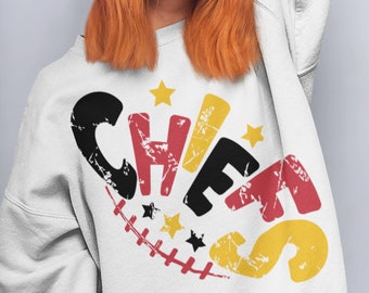 Chiefs png (+ 5 design FREE), Retro Chiefs Verschiedene Farben Vintage Letters Fußballdesign png