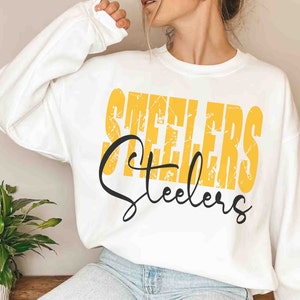 Steelers png, Steelers Mascot Black Gold Letters Sublimation design png