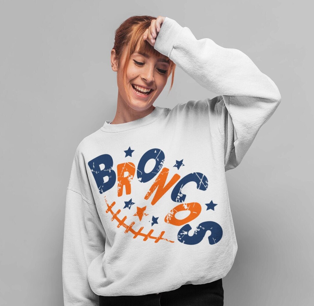 Broncos Png, Broncos Orange Dark Navy Letters Stars Ball Seam ...