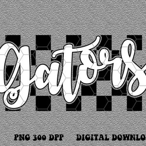 Checkered Gators svg png, Retro Vintage Gators svg png, Gators Trendy Digital Cricut cutting file, Gators digital download