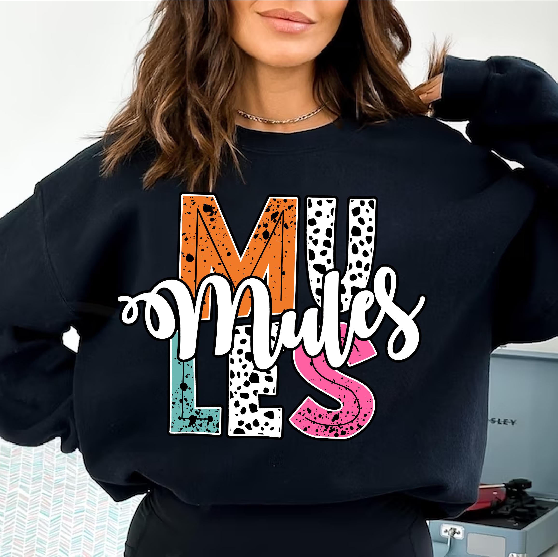 Mules Lettering Dalmatian Mules Png, Mules Retro Colorful Dalmatian Dots Distressed ...
