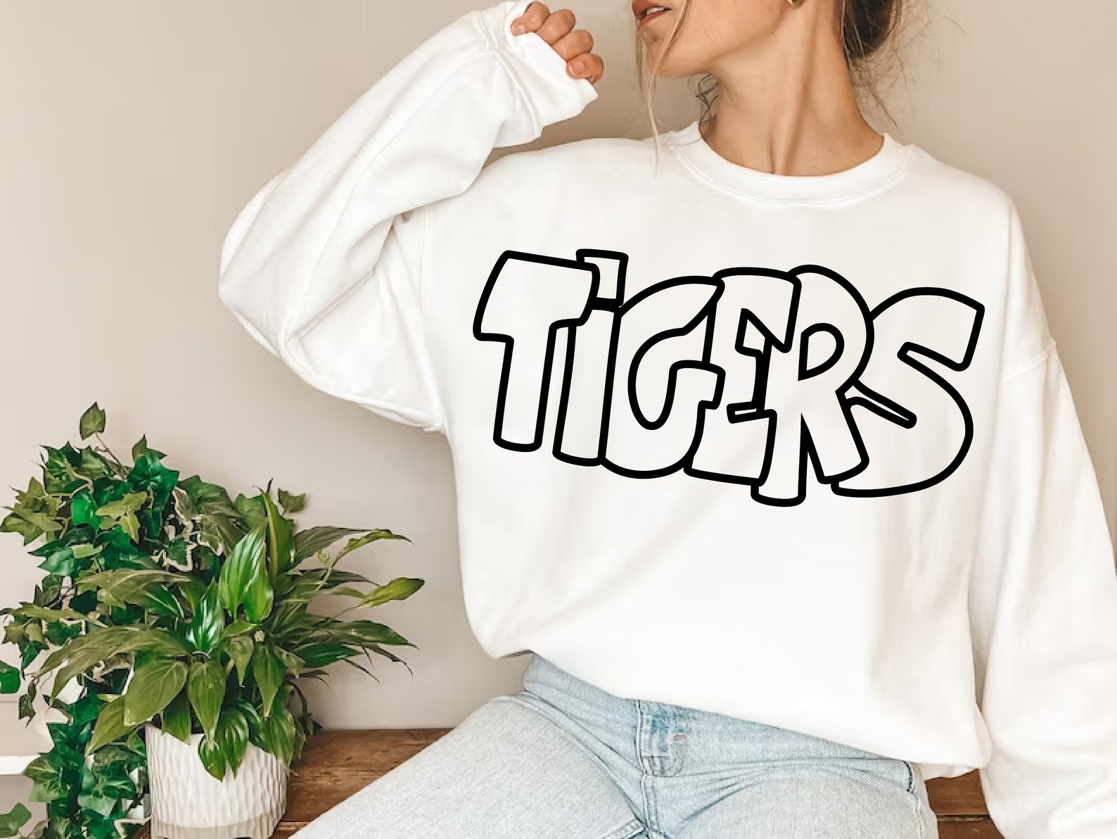 Tigers Svg Png Retro Tigers Black and White Designs Vintage Cutting ...