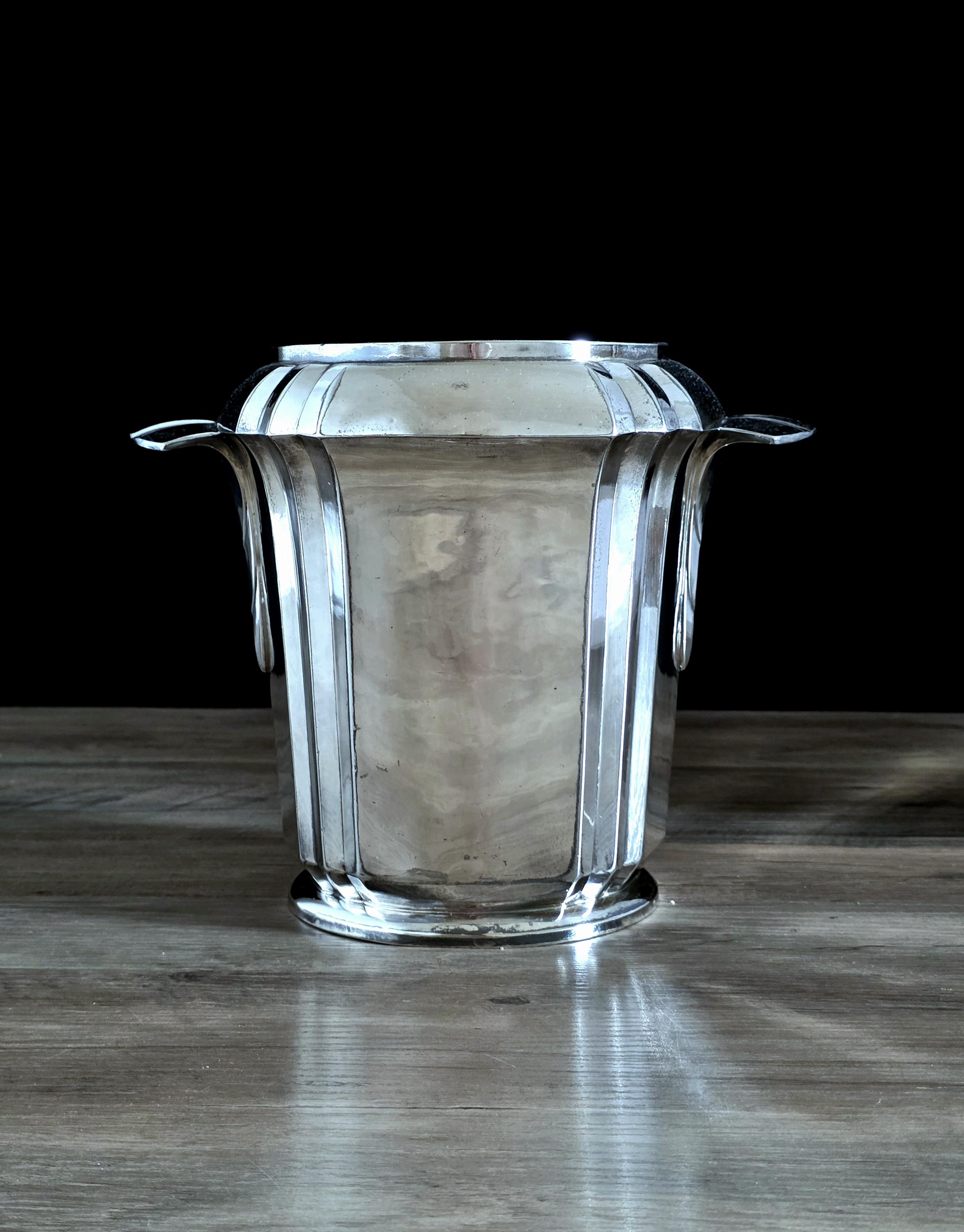 Vintage Christofle Paris Silver Plated Champagne Cooler, Rare