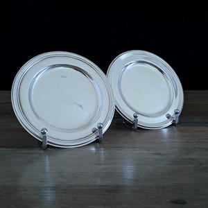 Ercuis Paris Weinflaschenuntersetzer, 2er-Set Vintage Art-Deco-Stil.