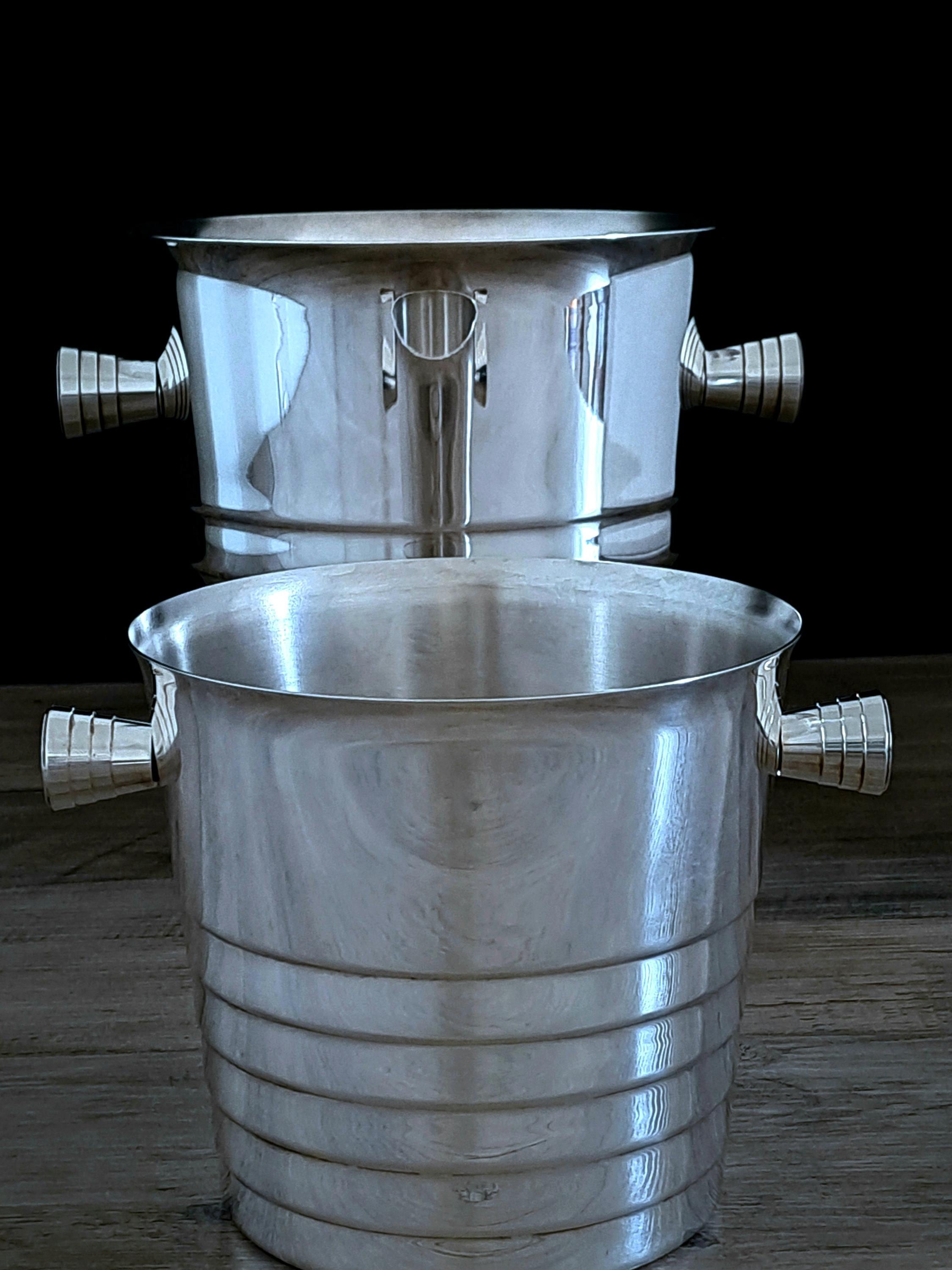 Vintage Christofle Paris Silverplate Champagne Cooler & Ice Bucket