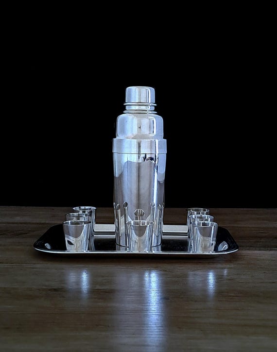 Christofle Paris Cocktail Shaker Set, 20th Century Vintage 