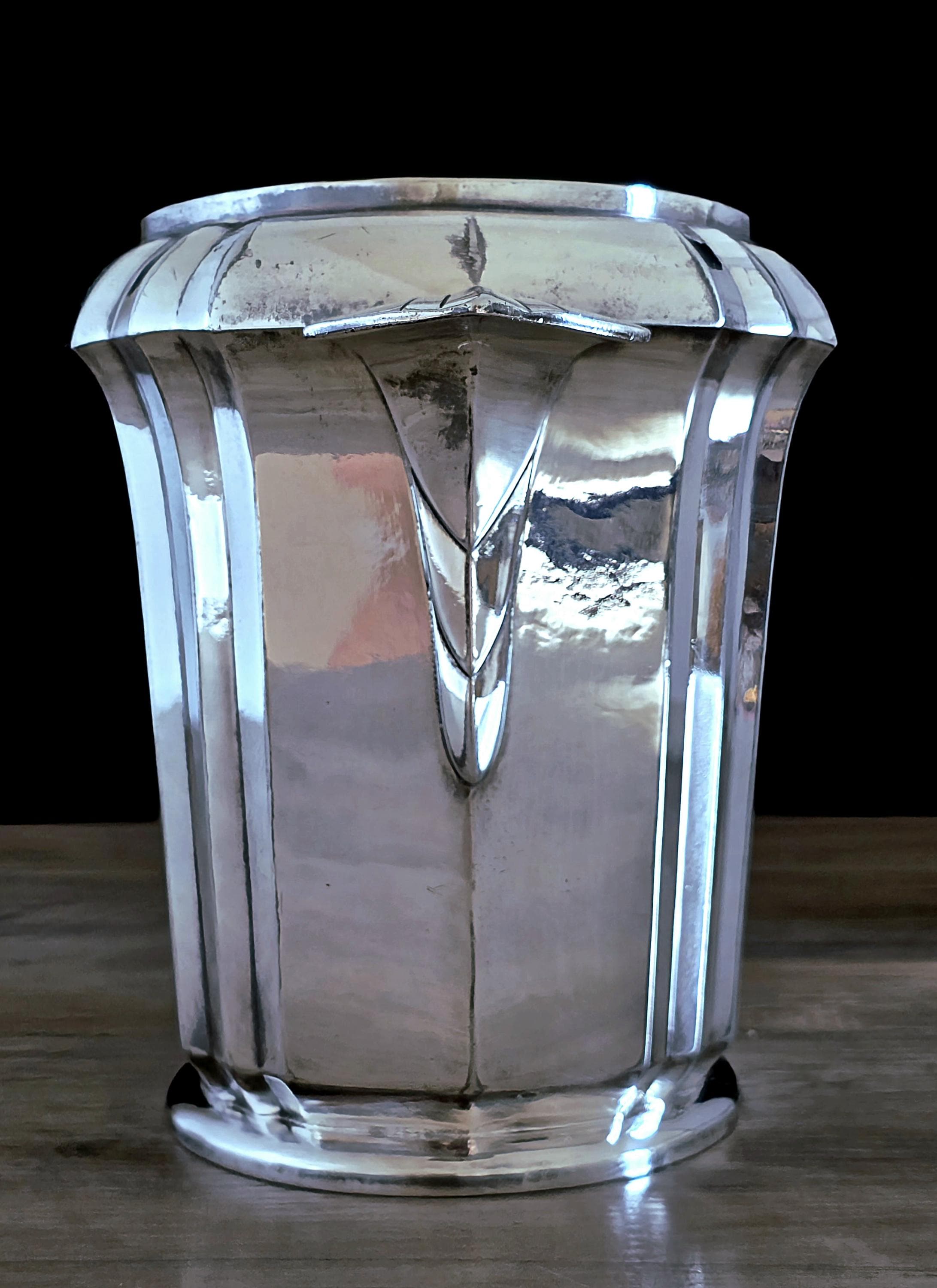 Vintage Christofle Paris Silver Plated Champagne Cooler, Rare
