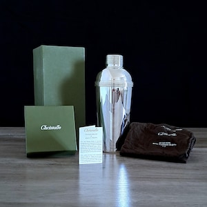 Christofle Paris Ultra Rare Cocktail Shaker from the K + T Keller and Tihany Range, Finished with Brilliant Silverplate.