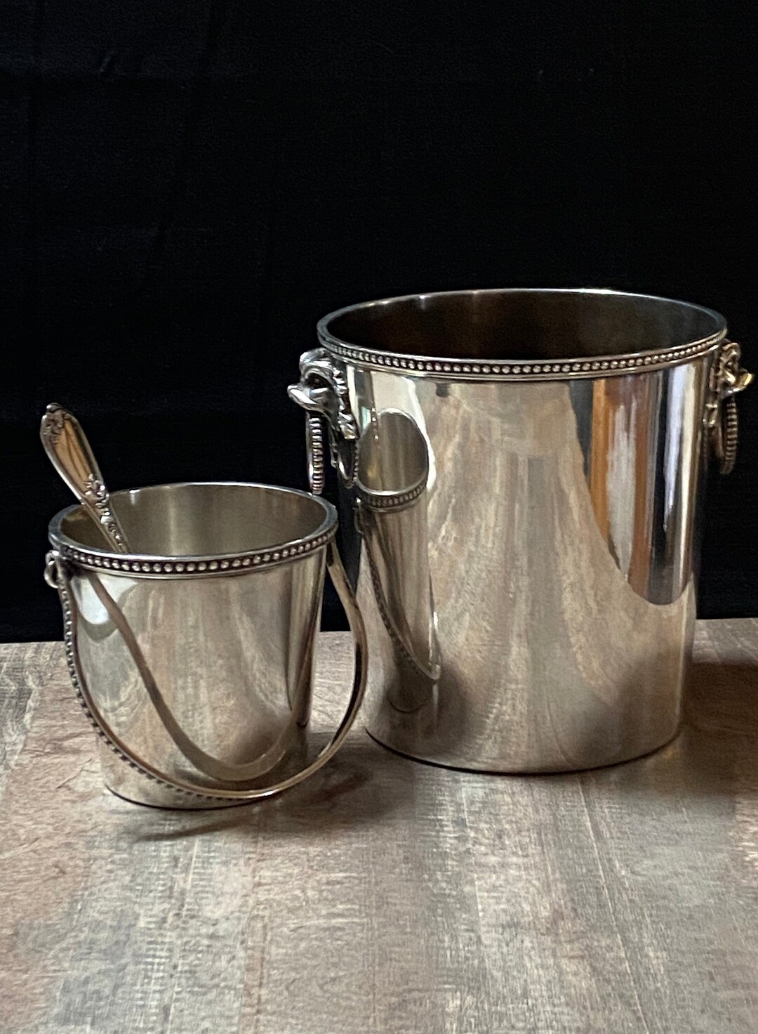 Ercuis Paris Champagne Cooler/bucket and Ice Cube Bucket Set. Etsy