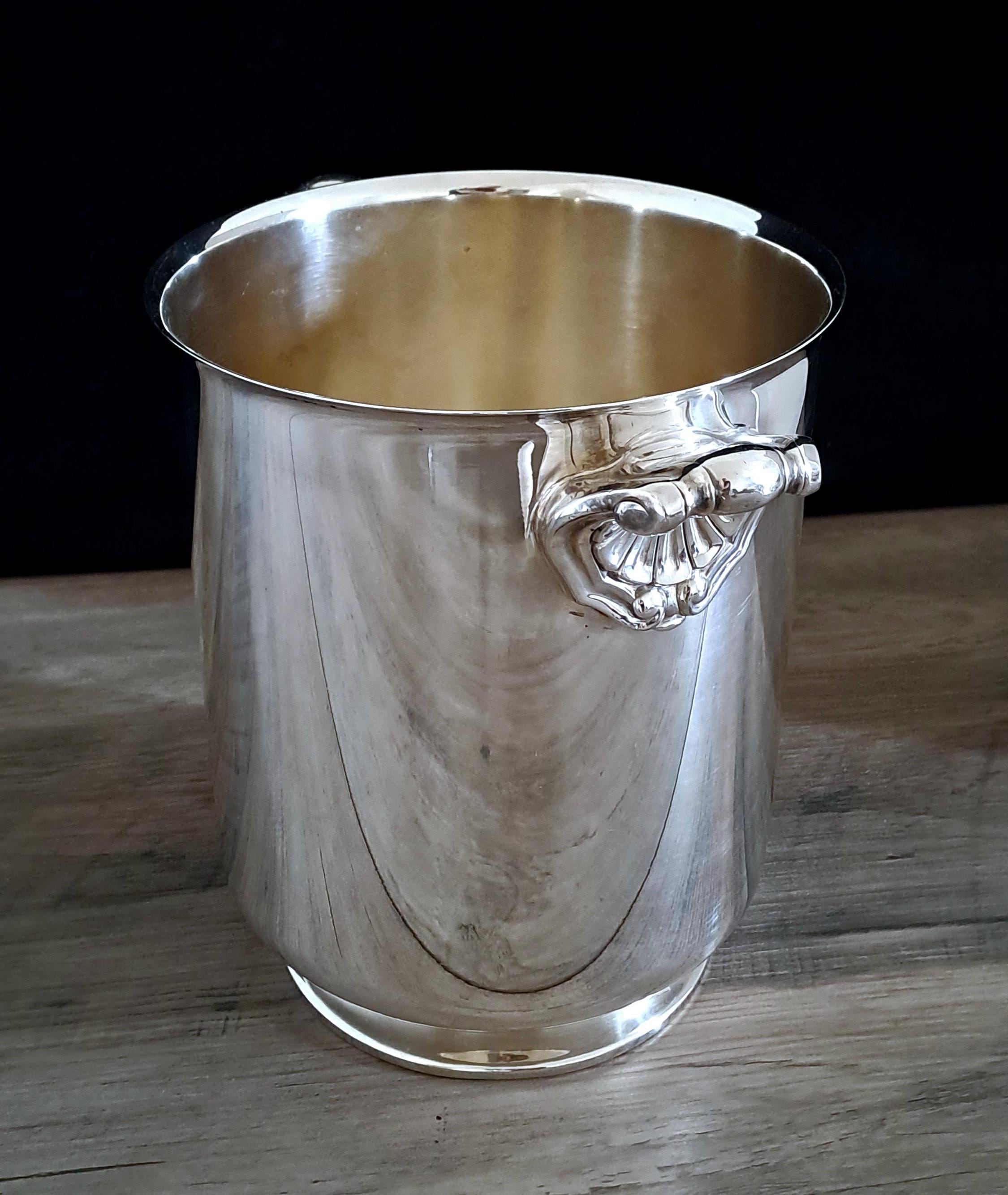 20's CHRISTOFLE ワインクーラー アンティーク ヴィンテージ 仏 フランスヴィンテージ雑貨 ワインクーラー.Christofle FLEURON