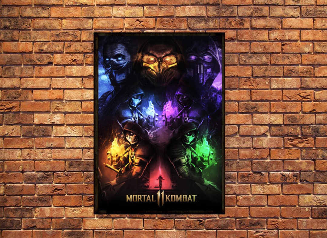 Mortal kombat 11 video game art work po ster sws etsy