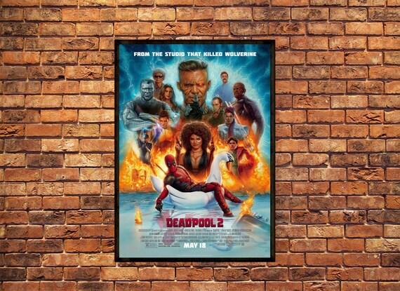 DEADPOOL 3 MOVIE POSTER MARVEL FILM A4 Wall ART PRINT CINEMA A4