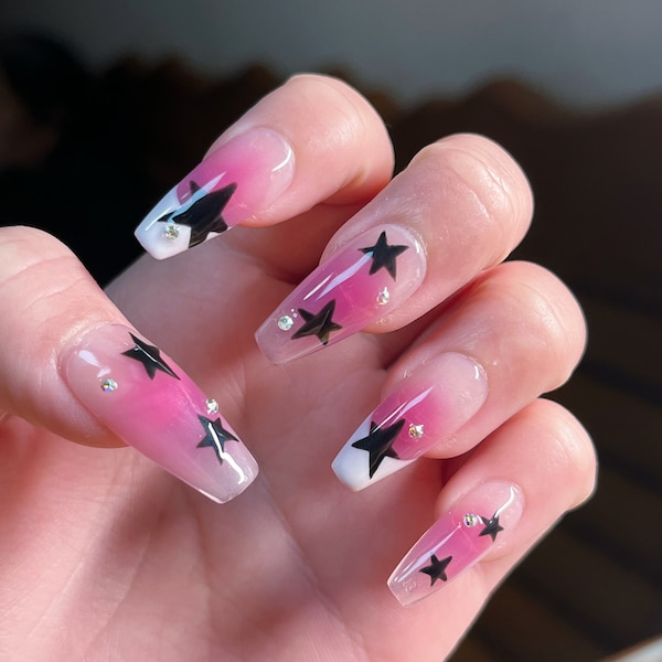 Custom Fake Nails Etsy