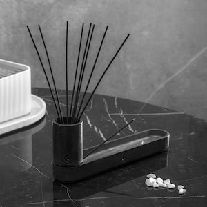 Zenlight Double Concrete Incense Holder, Meditation Zen Mindfulness, Incense Burner, Modern,Minimalist,Home Decor,Special Gift, Spirituality
