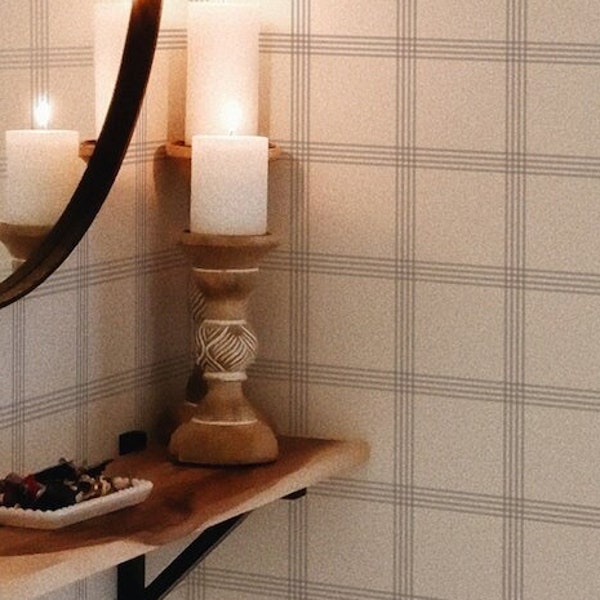 Vertical Stripe Wallpaper Etsy