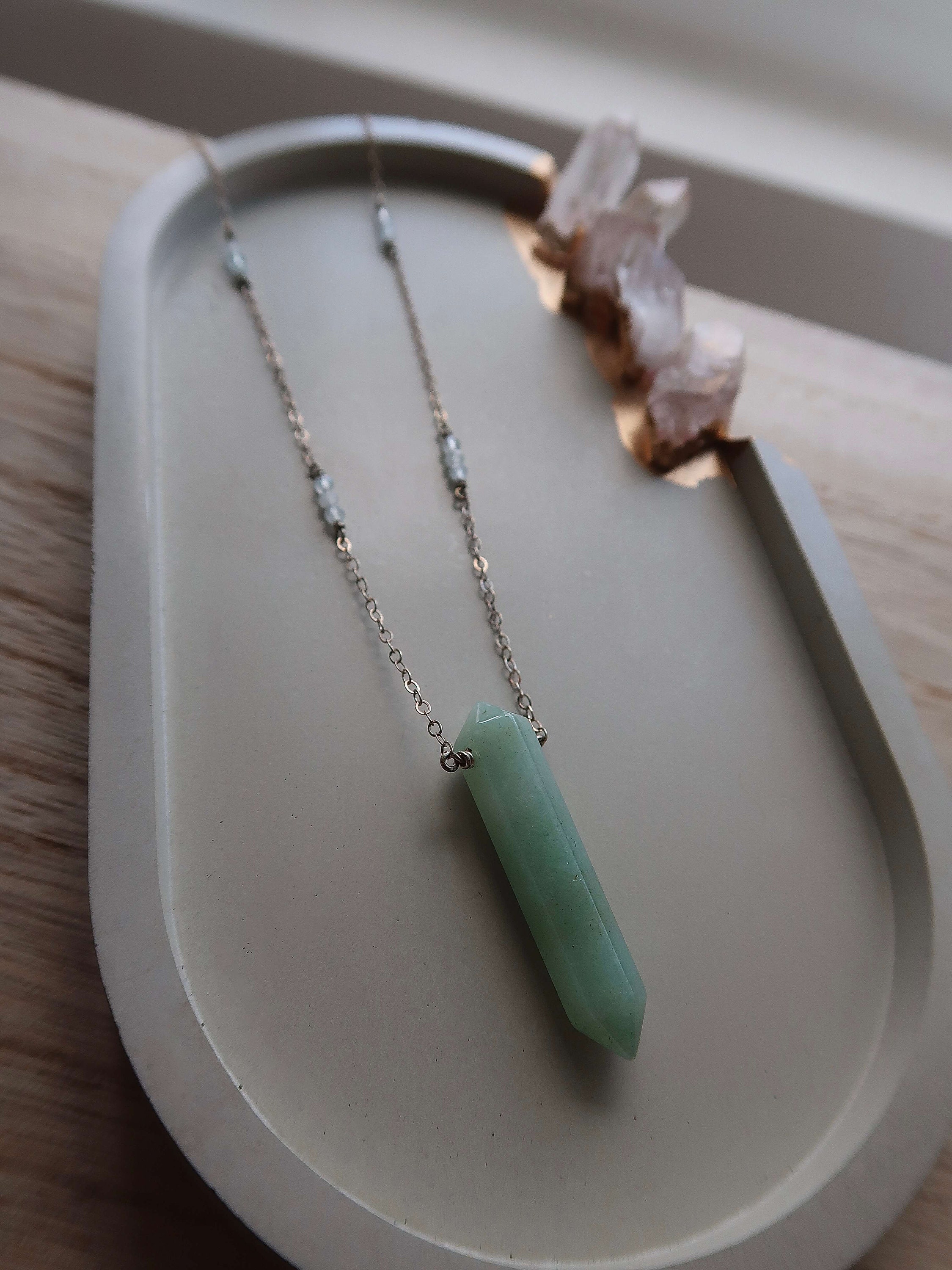 Collana Vera In Avventurina Naturale Verde – Lunghezza 45 Cm, Chiusura In Ottone – Gioiello Artigianale Unico, Regalo Perfetto