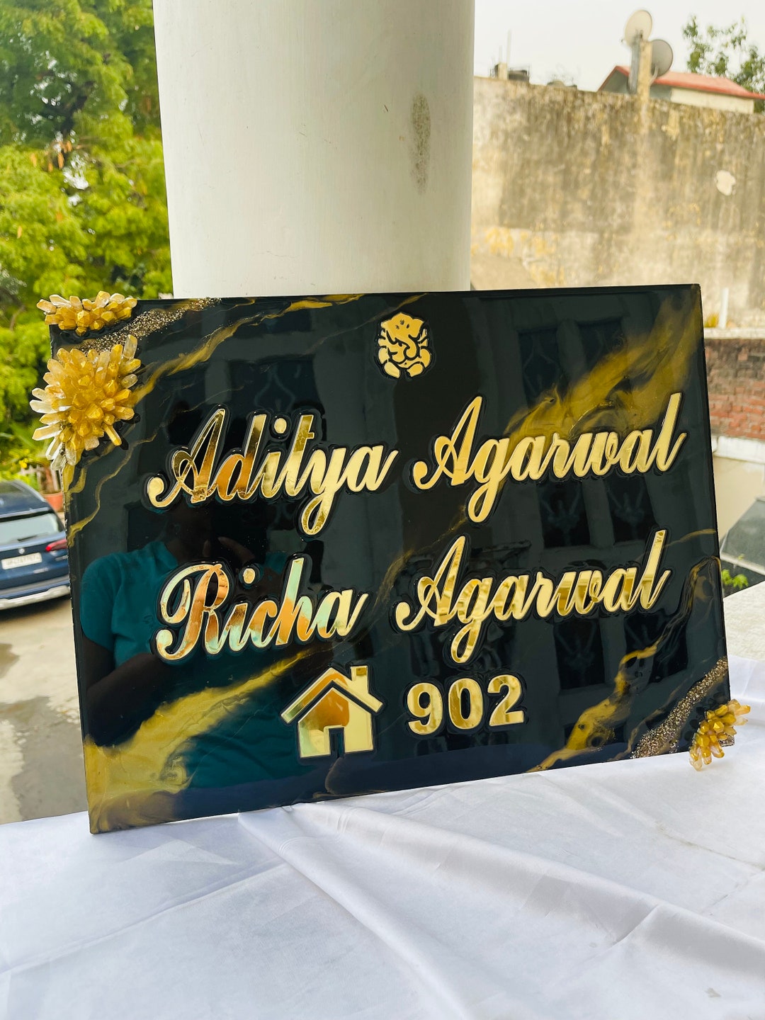 Resin Name Plate large Size Etsy