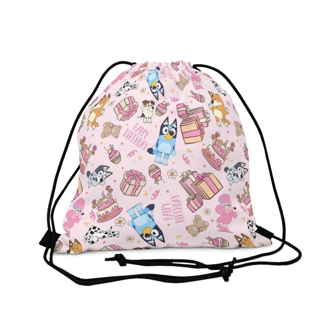 Bluey Drawstring Bag Bluey Drawstring Backpack Bluey Etsy