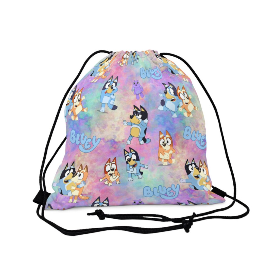 Bluey Drawstring Bag Bluey Gift Bag Bluey Backpacks Bluey Etsy