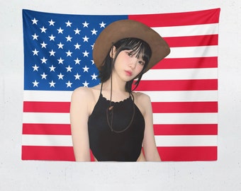 Le Sserafim Cowboy Chaewon American Flag (Full Size) - Etsy 日本