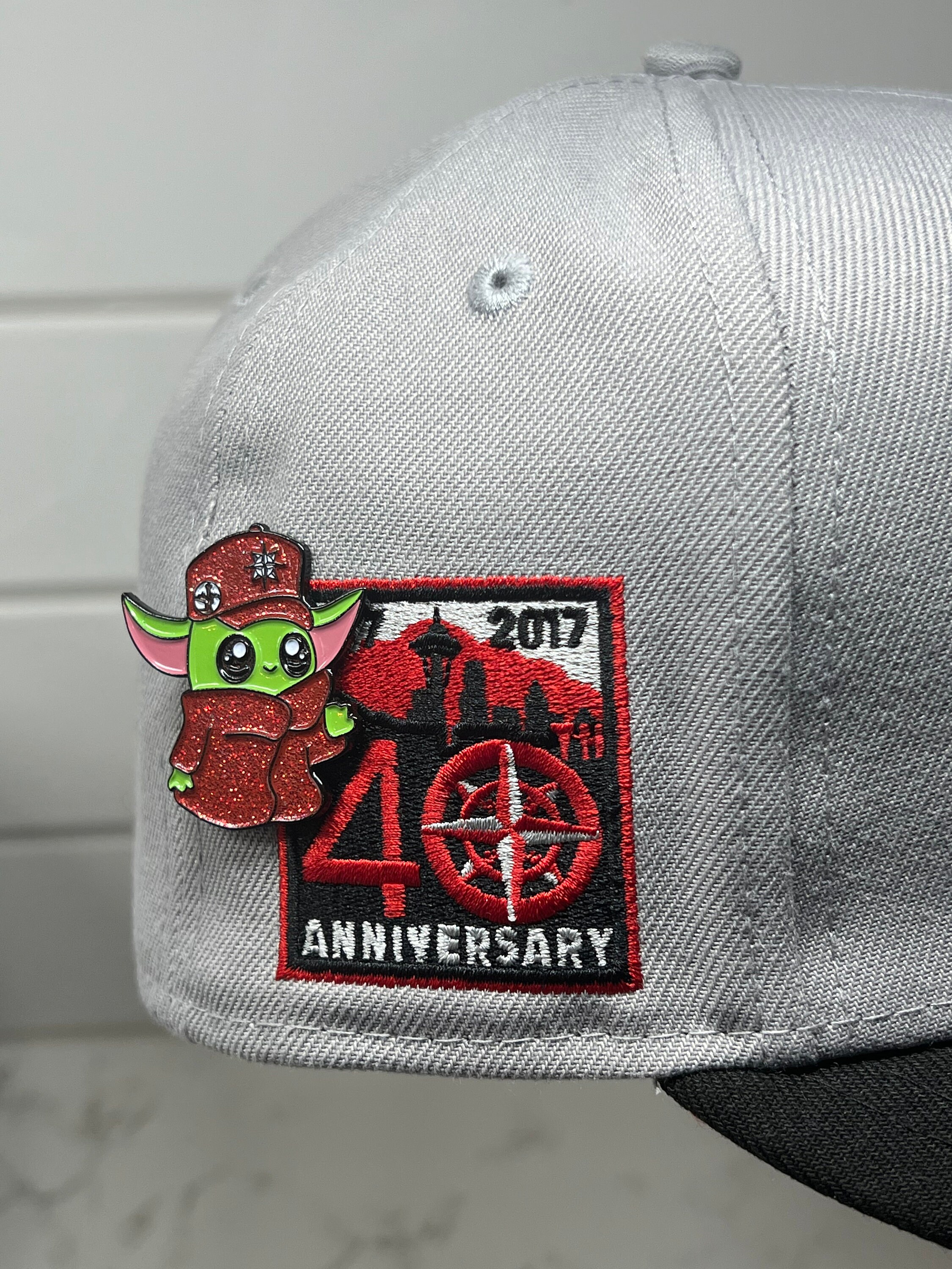 Fitted Hat Pin Seattle Baby Yoda Pin Limited Mariners 1/50 Numbered Etsy