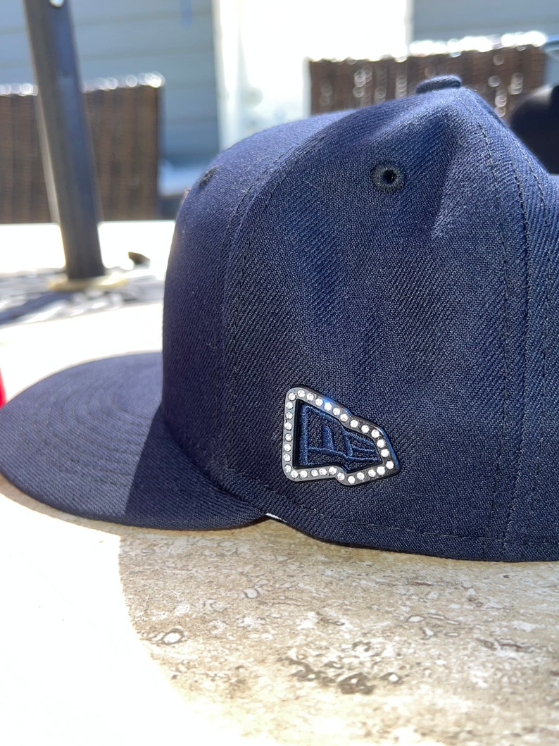 New Era Frame Fitted Hat Pin With Gems Blue Red Grey UNC Etsy