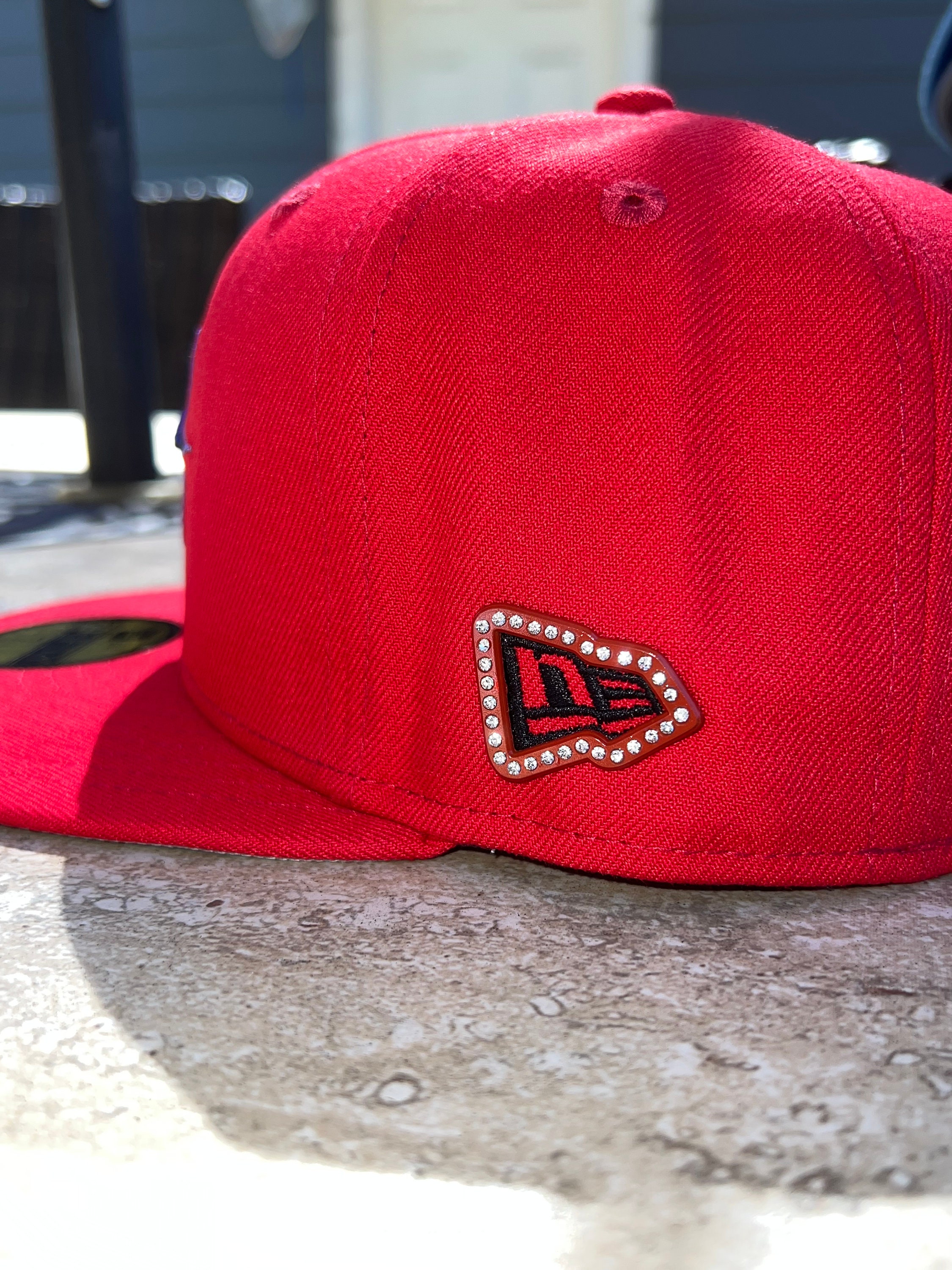 New Era Frame Fitted Hat Pin With Gems Blue Red Grey UNC - Etsy