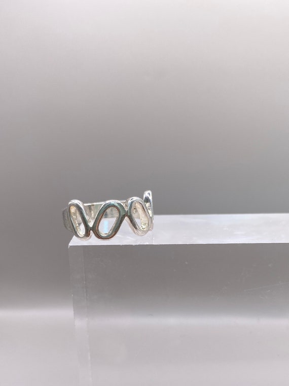 Vintage Oval Design Solid Silver 925 Hallmarked R… - image 2