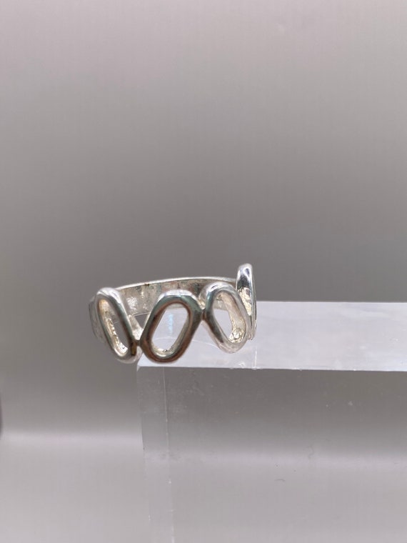 Vintage Oval Design Solid Silver 925 Hallmarked R… - image 5