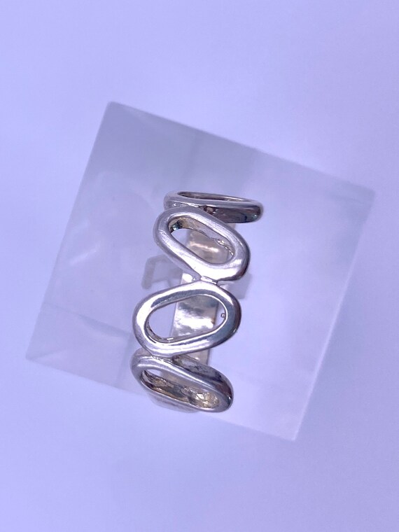 Vintage Oval Design Solid Silver 925 Hallmarked R… - image 9