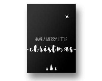 Black and White Christmas Wall Decor, Christmas Themed Digital Wall Art Print, Modern Holiday Christmas Home Decoration, Printable Wall Art