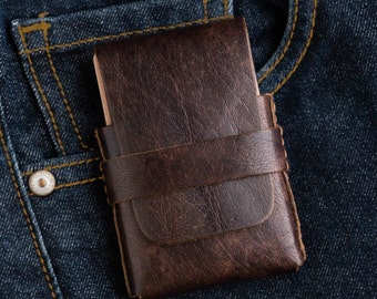 Personalized Leather Wallet / Brown Leather Wallet / minimalist Wallet / Handmade Leather Wallet / Leather Mens Wallet