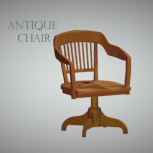 STL File Antique Chair For 3D Printing