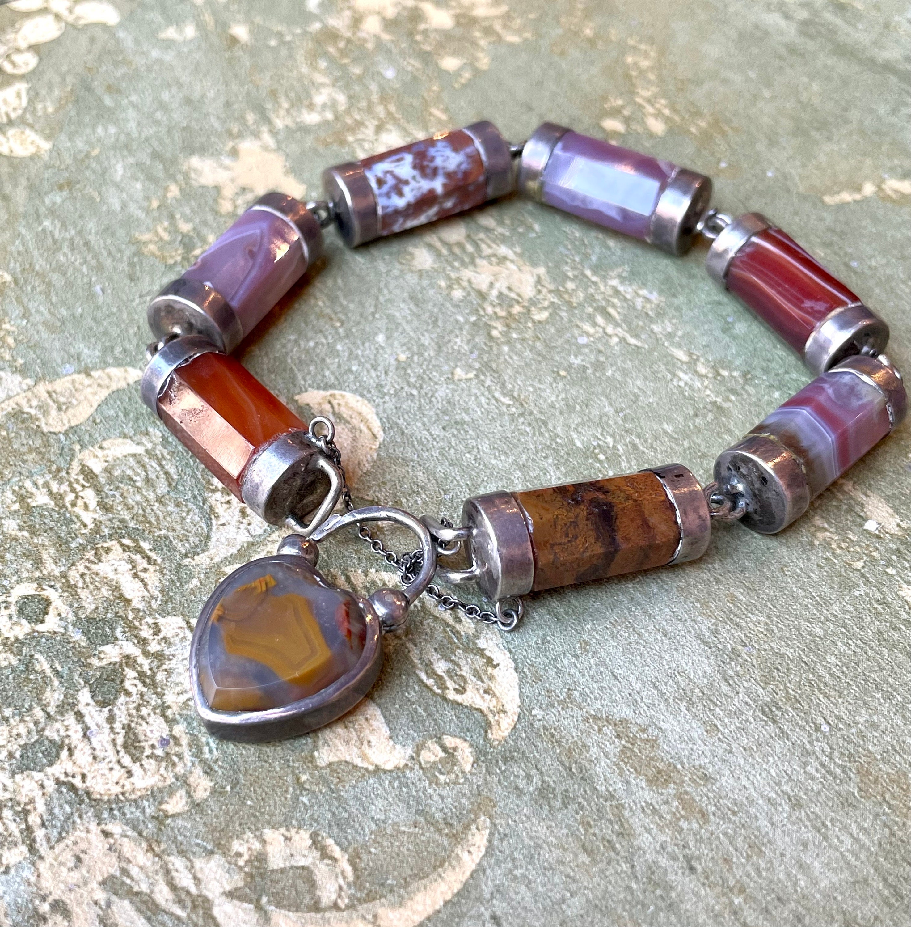 Silver agate bracelet new arrivals